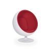 Sillones Northdeco Sill N Ball - Fibra De Vidrio Rojo