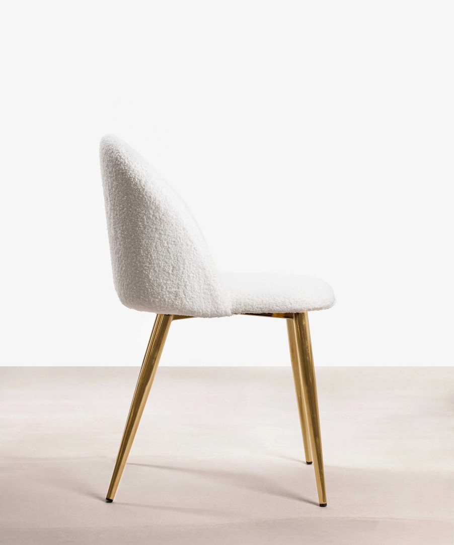 Sillas Northdeco Silla Freya Gold White